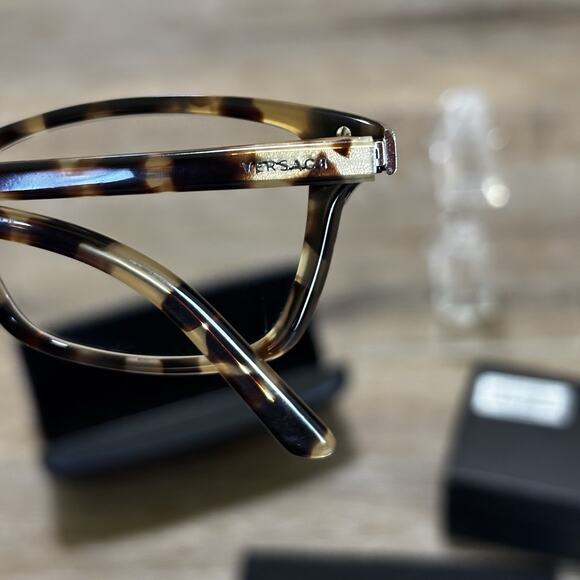 Versace Tortoise Brown Eyeglasses FRAMES w/Case - Mod 3156 988 Italy